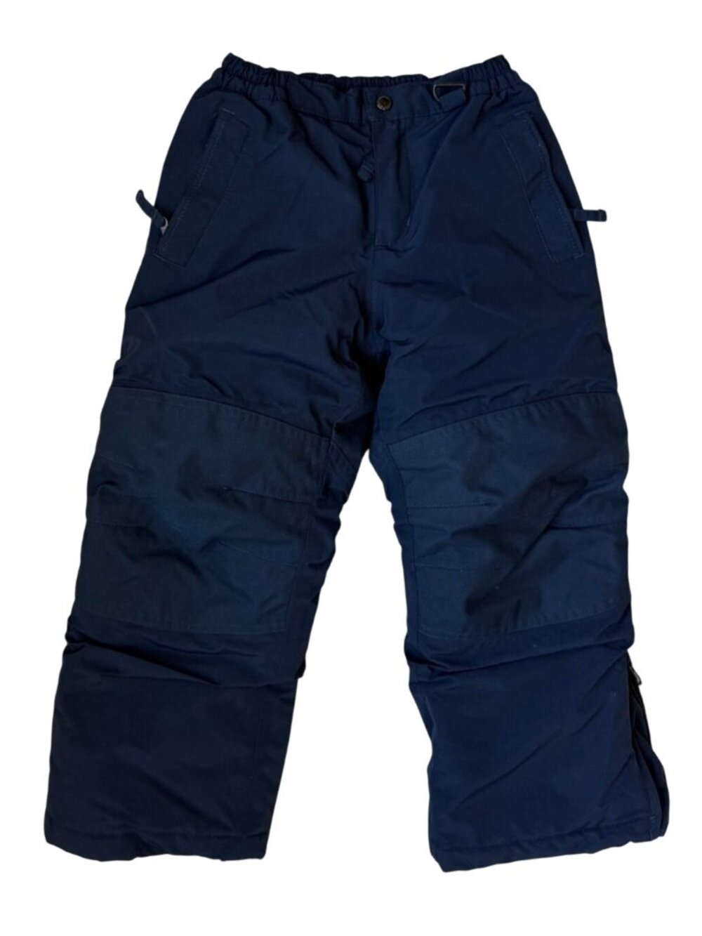 Lands End Squall Kids Snow Ski Pants Size 5 Navy Blue Insulated Grow A Longs